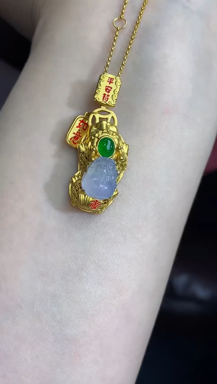 【闪购商品】翡翠颈饰18K金镶嵌558-中国好珍宝