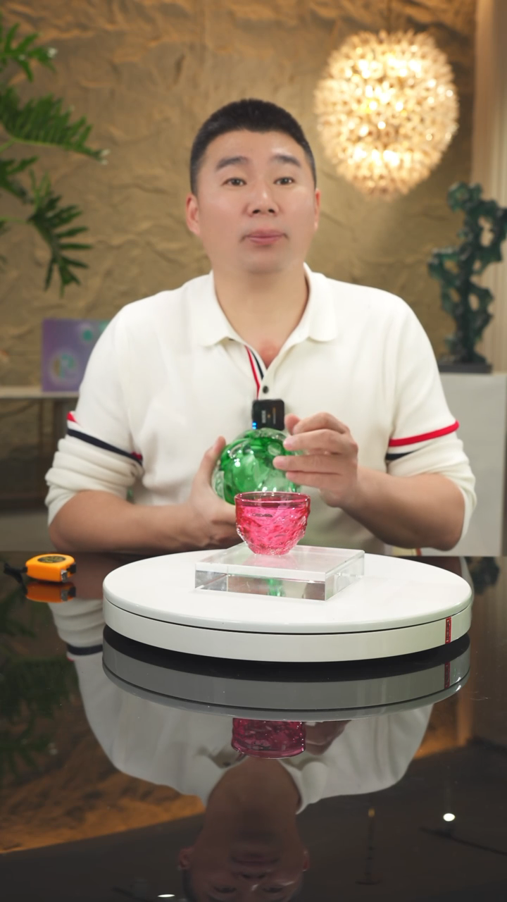 【闪购商品】瓷片设计款金红茶杯