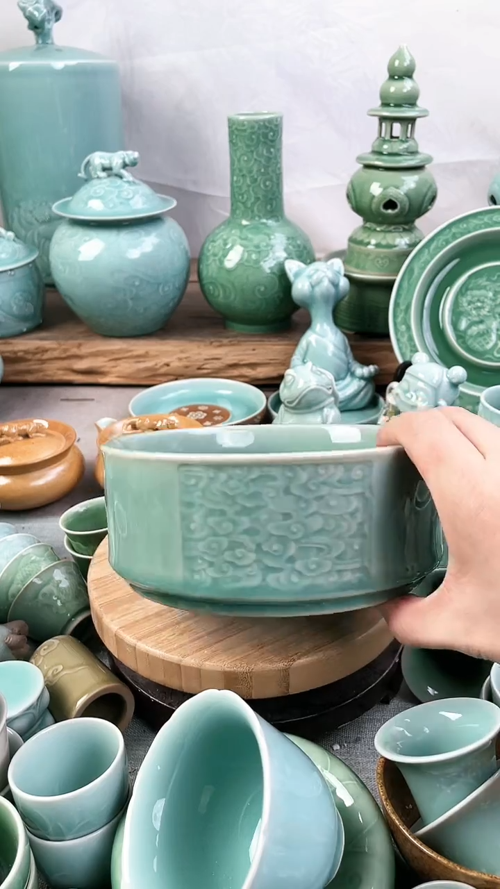 特价福利 微瑕 慧仙青瓷