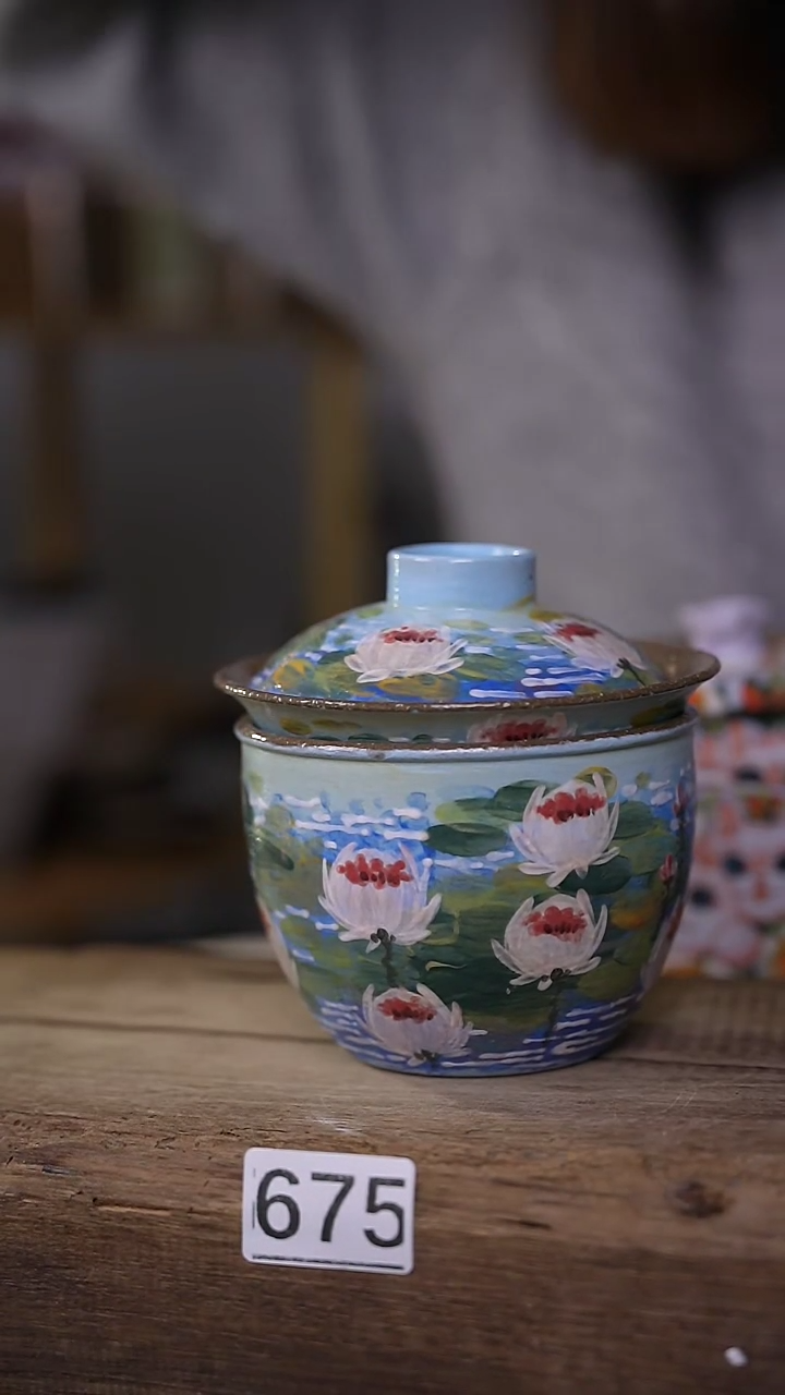 【闪购商品】瓷片油画风·彩绘·设计师石一款