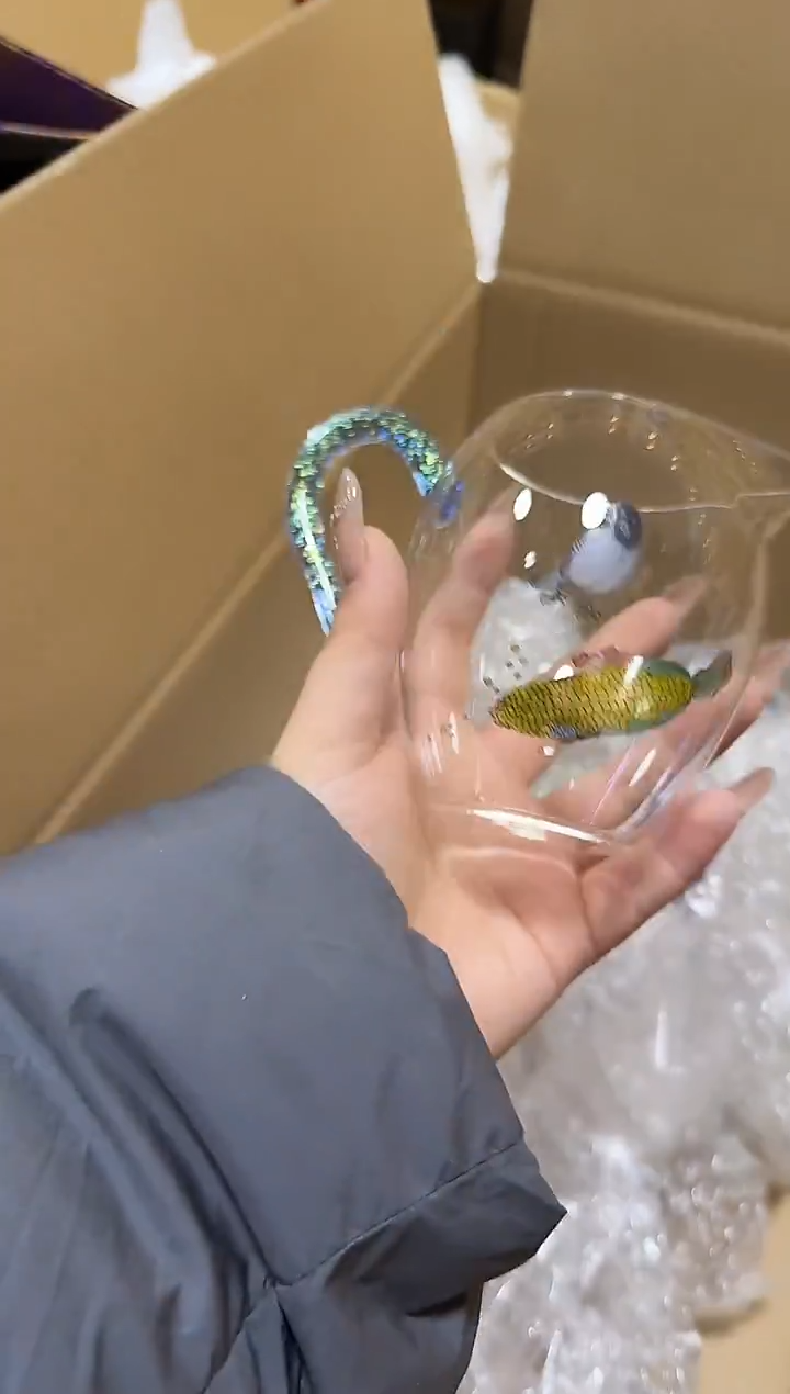 100手绘玉米怡然公道杯
