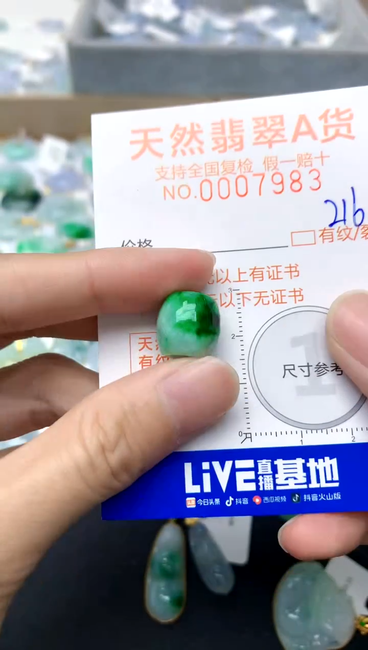 【闪购商品】翡翠颈饰未镶嵌216天然A货翡翠