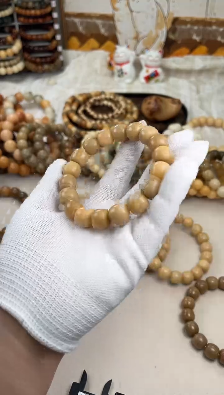 菩提根/象牙果手串a504卡14 干磨海子