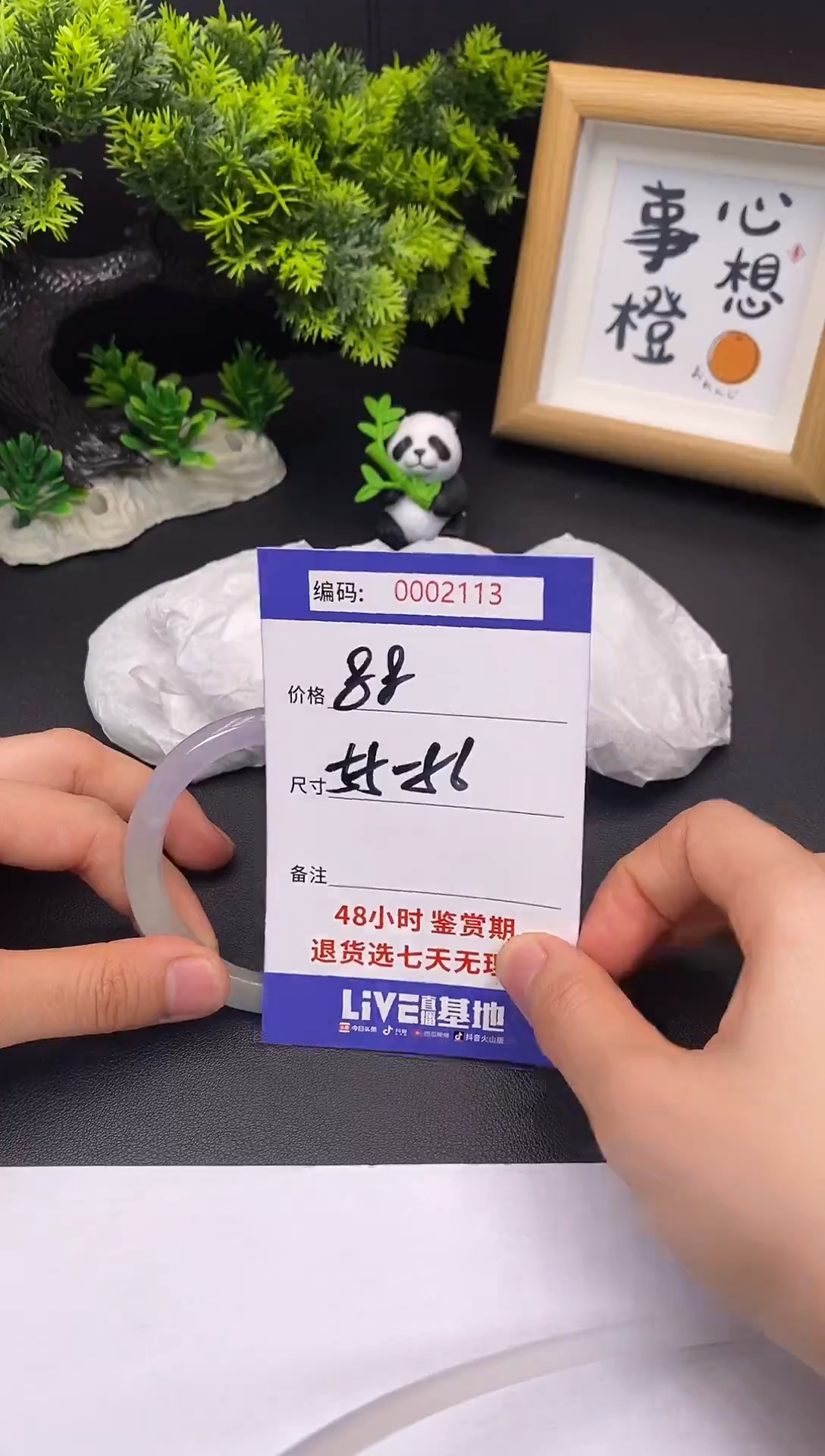 未镶嵌手镯翡翠0002113