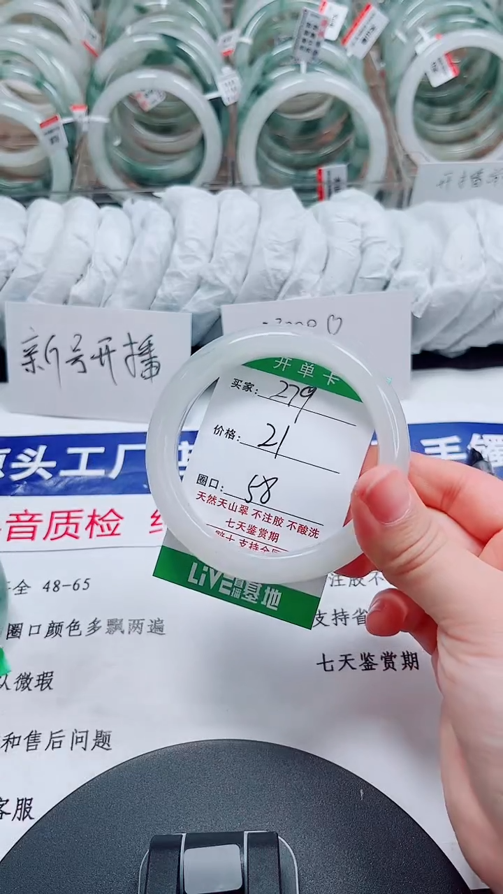 未镶嵌手镯石英质玉279-57/58