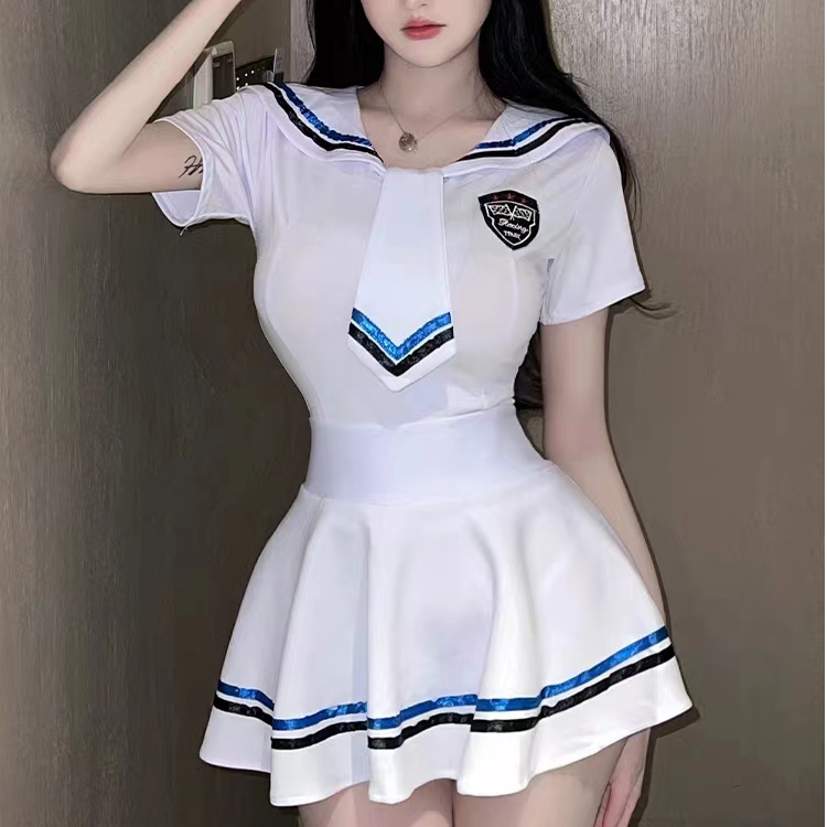 春秋冬天睡衣女薄款短袖可爱风小个子家居服套装性感少女百褶