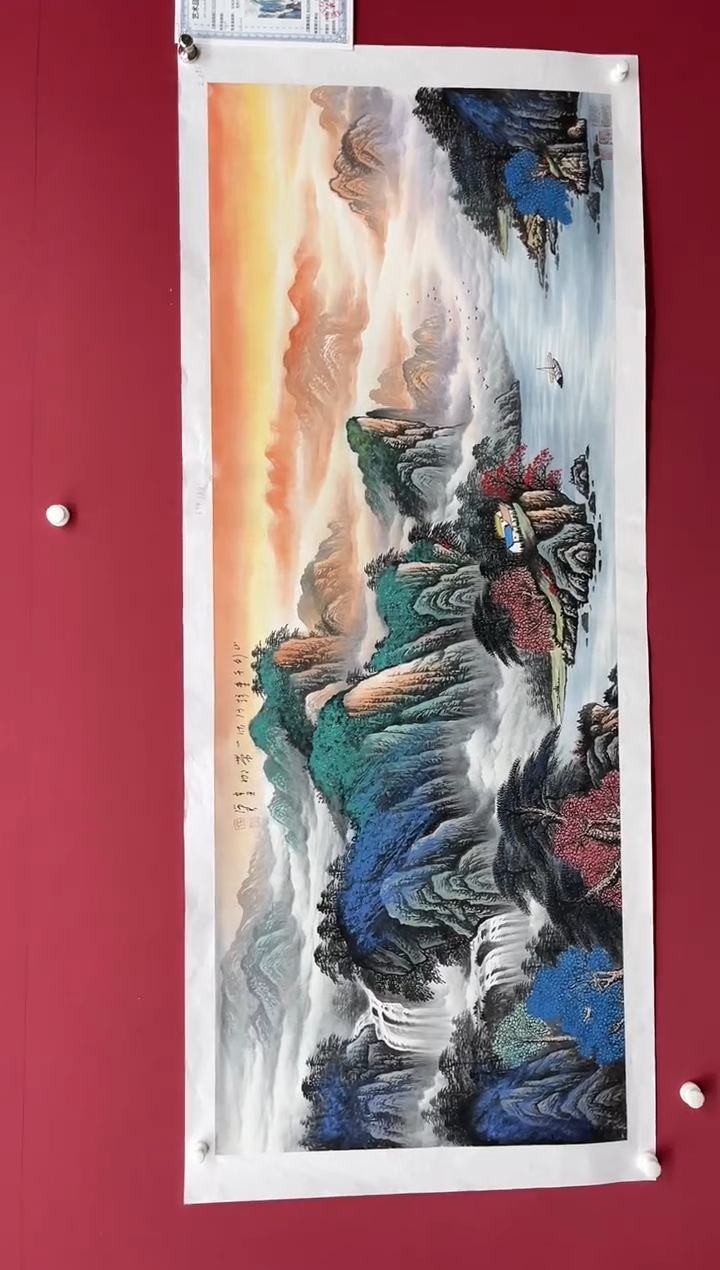 【闪购商品】国画吴-金书原作小六尺山水/无框/W不带书