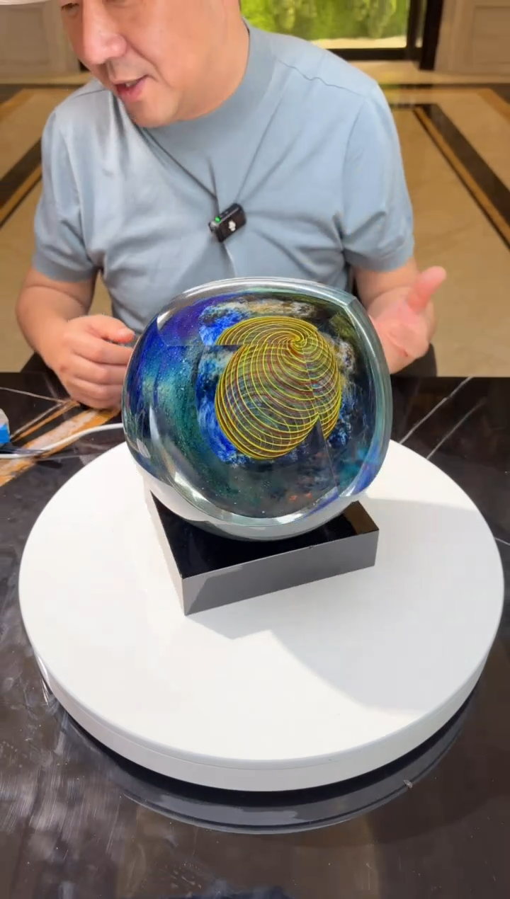 【闪购商品】摆件AJ06410星空+14*16黑底座