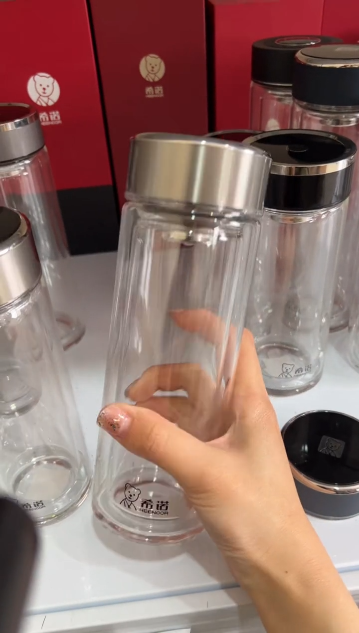 【闪购商品】双层高档365ml高硼硅茶杯