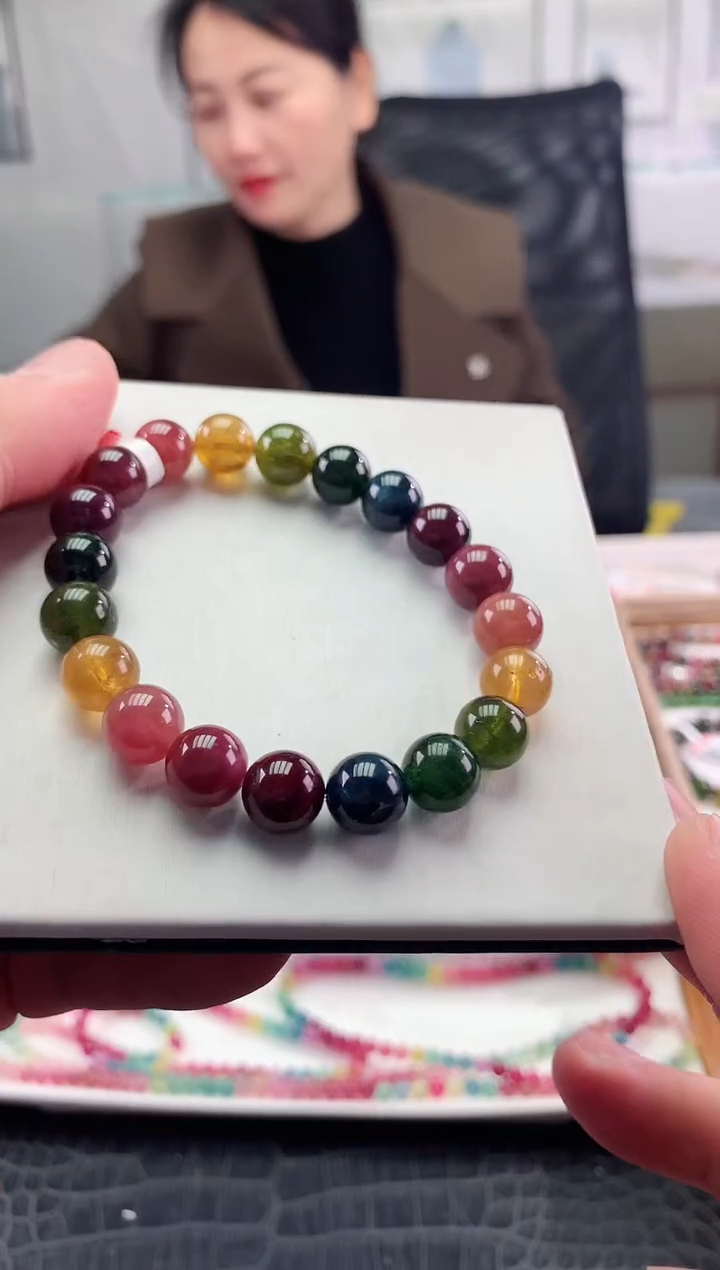 【闪购商品】碧玺手串未镶嵌多样性发一条