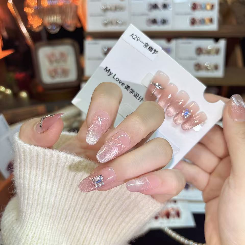 A29【一帘幽梦】新年款纯手工秋冬显白气质穿戴甲