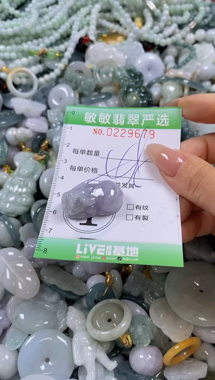 翡翠未镶嵌颈饰闪购0229679多样性发其一