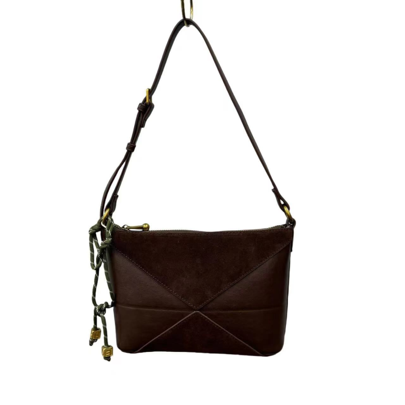 【Yì CHEN】QYX-9631-深咖简约时尚女士新款轻奢单肩斜跨包