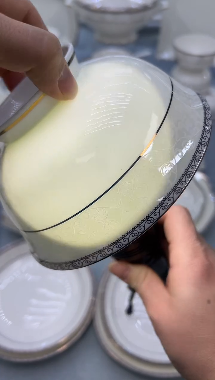 骨瓷玲珑6高6个 