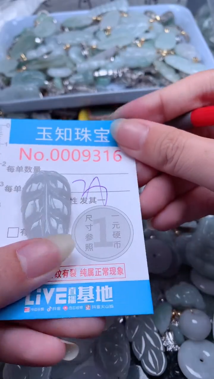 翡翠未镶嵌吊坠(不含链)9316