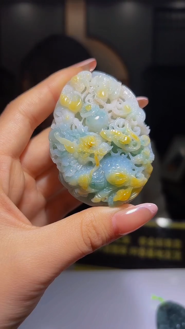 未镶嵌定制翡翠56/1208/Y/龙