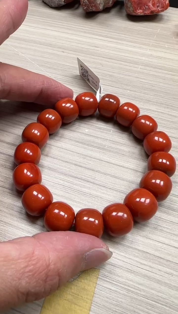 【闪购商品】南红玛瑙14mm瓦西手串老型未镶嵌多样性发一件