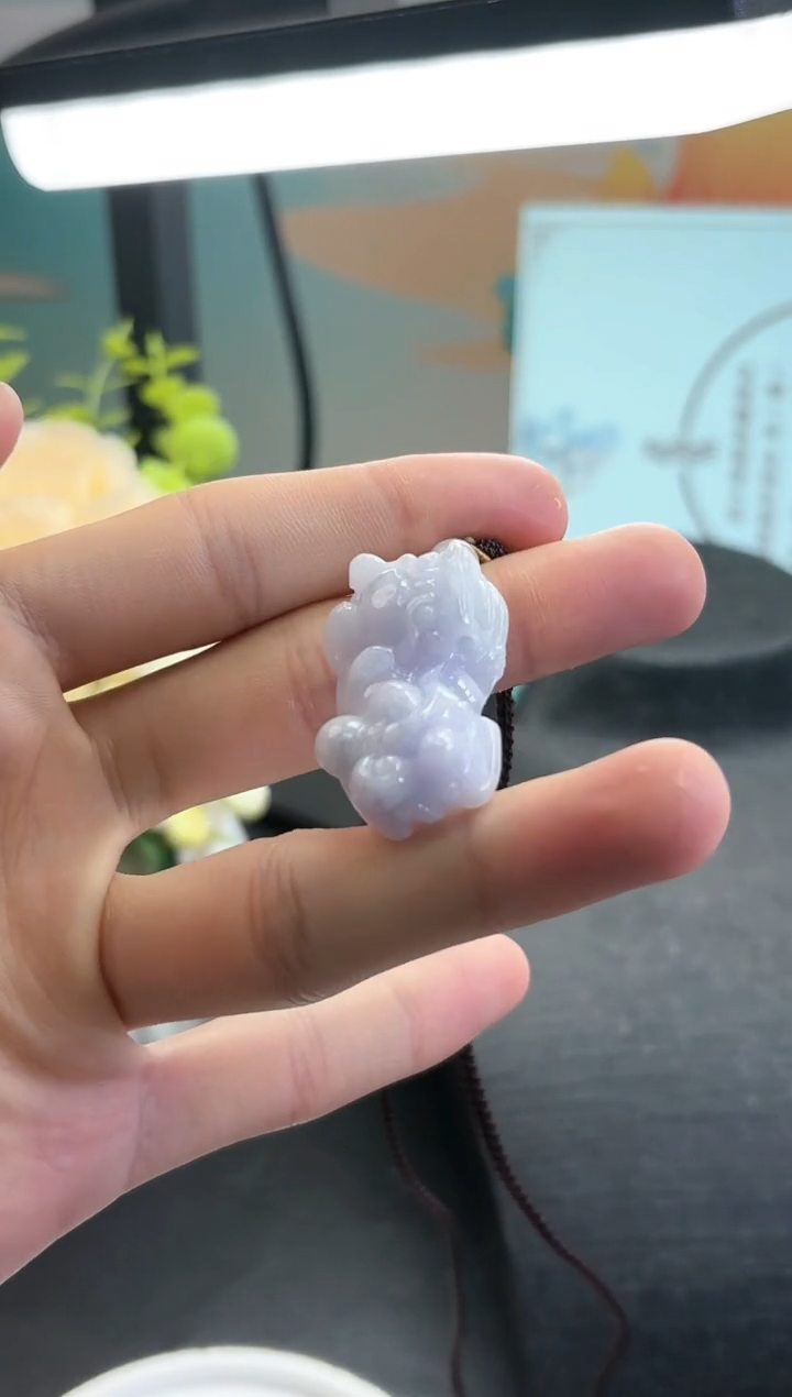 【闪购商品】翡翠颈饰未镶嵌K599-511紫貔貅