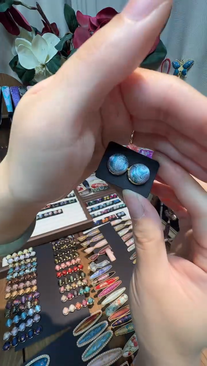 ?***水【孤品车12.26】苏地以梦为马12毫米耳钉