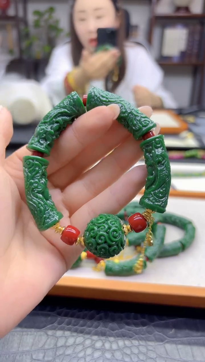 未镶嵌手链翡翠DIY款S1017