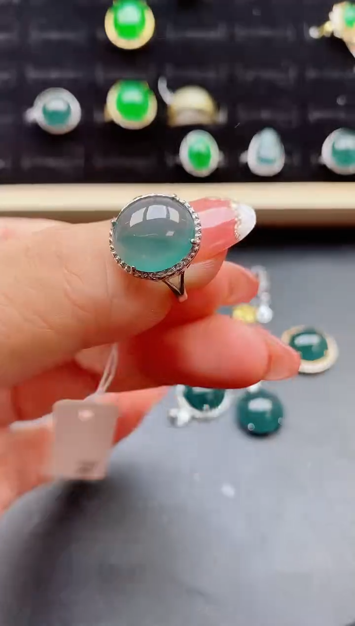 【闪购商品】翡翠戒指银S925镶嵌121212
