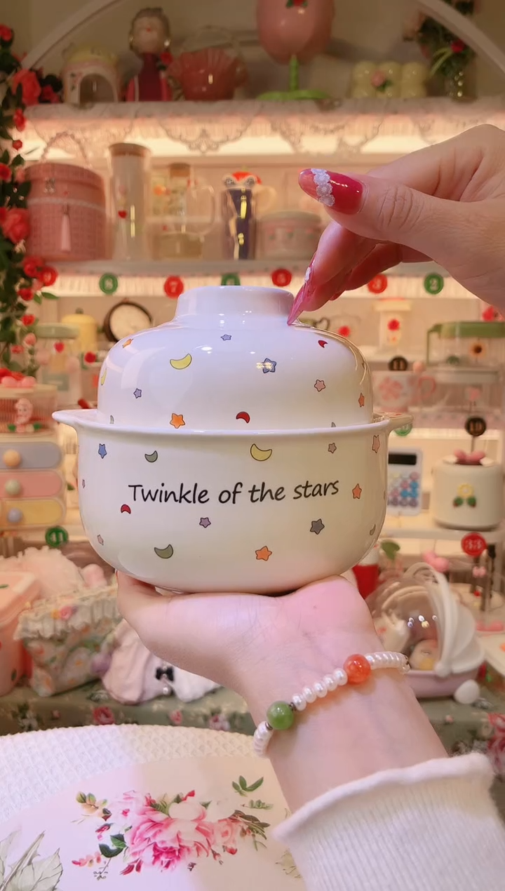 星星泡面碗——手工制作品质好！