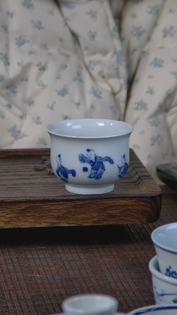 【闪购商品】折葵非器手工手绘婴戏炉式杯