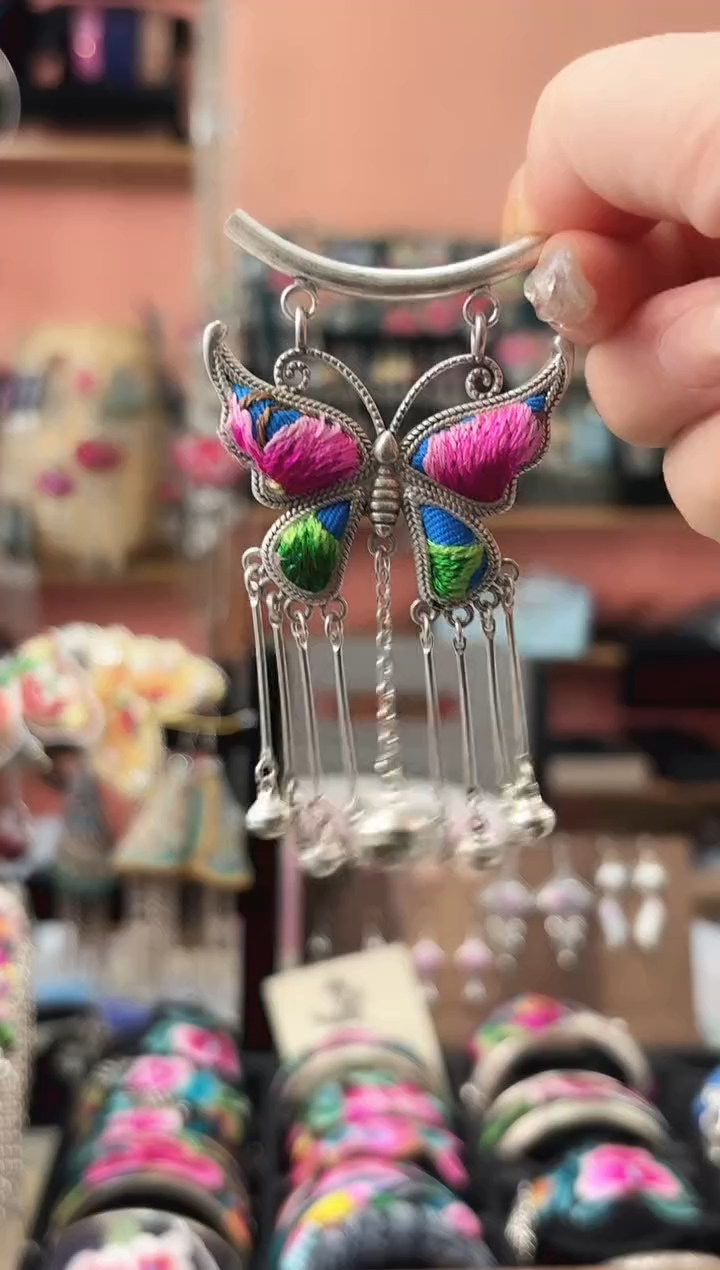 织绣艺枝独绣手工饰品185