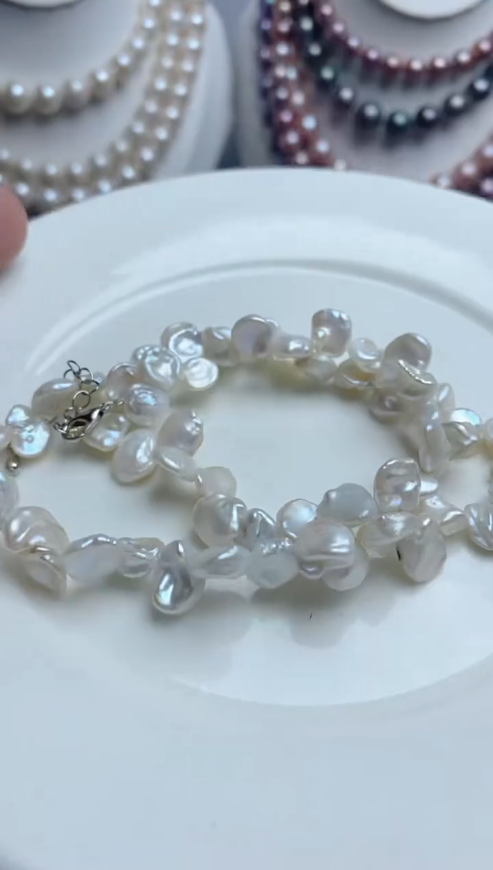 淡水珍珠未镶嵌颈饰0016