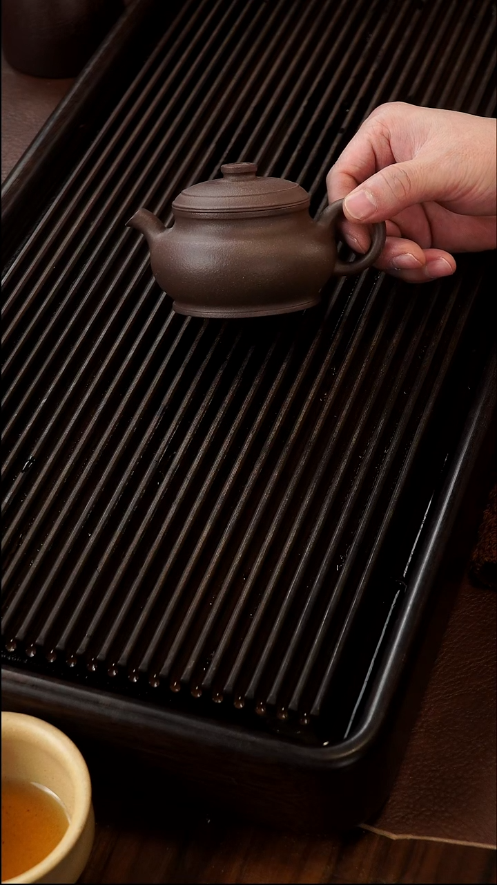 茶壶紫砂半手工 颂金 壶 电窑紫色