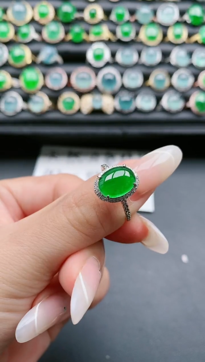 【闪购商品】翡翠戒指银S925镶嵌11111111