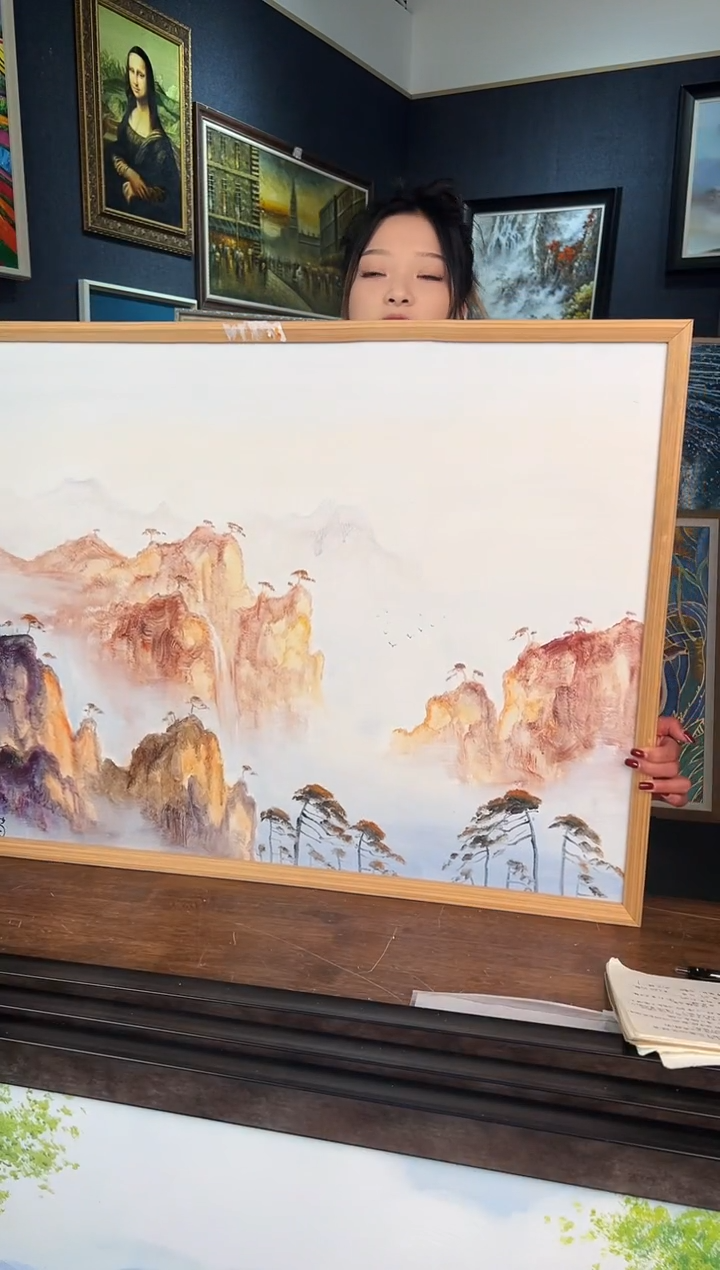【闪购商品】油画60*80手绘油画山水1