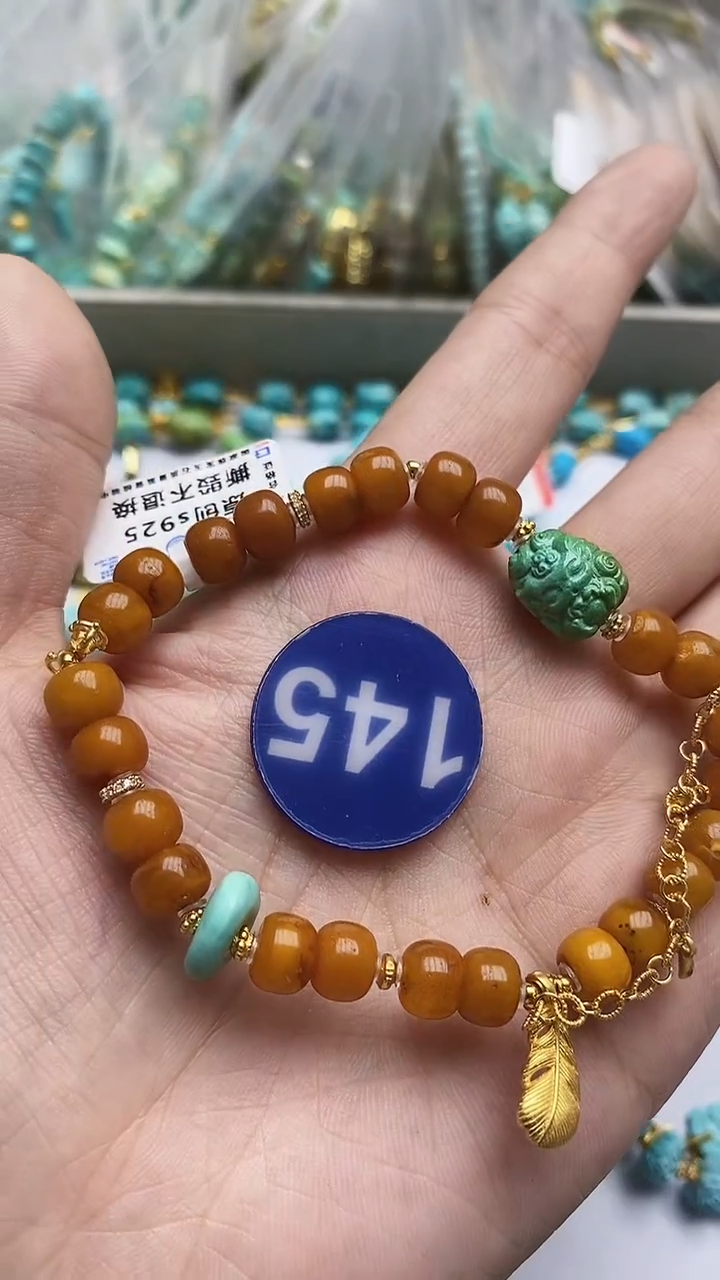 【闪购商品】绿松石手链银S925镶嵌145