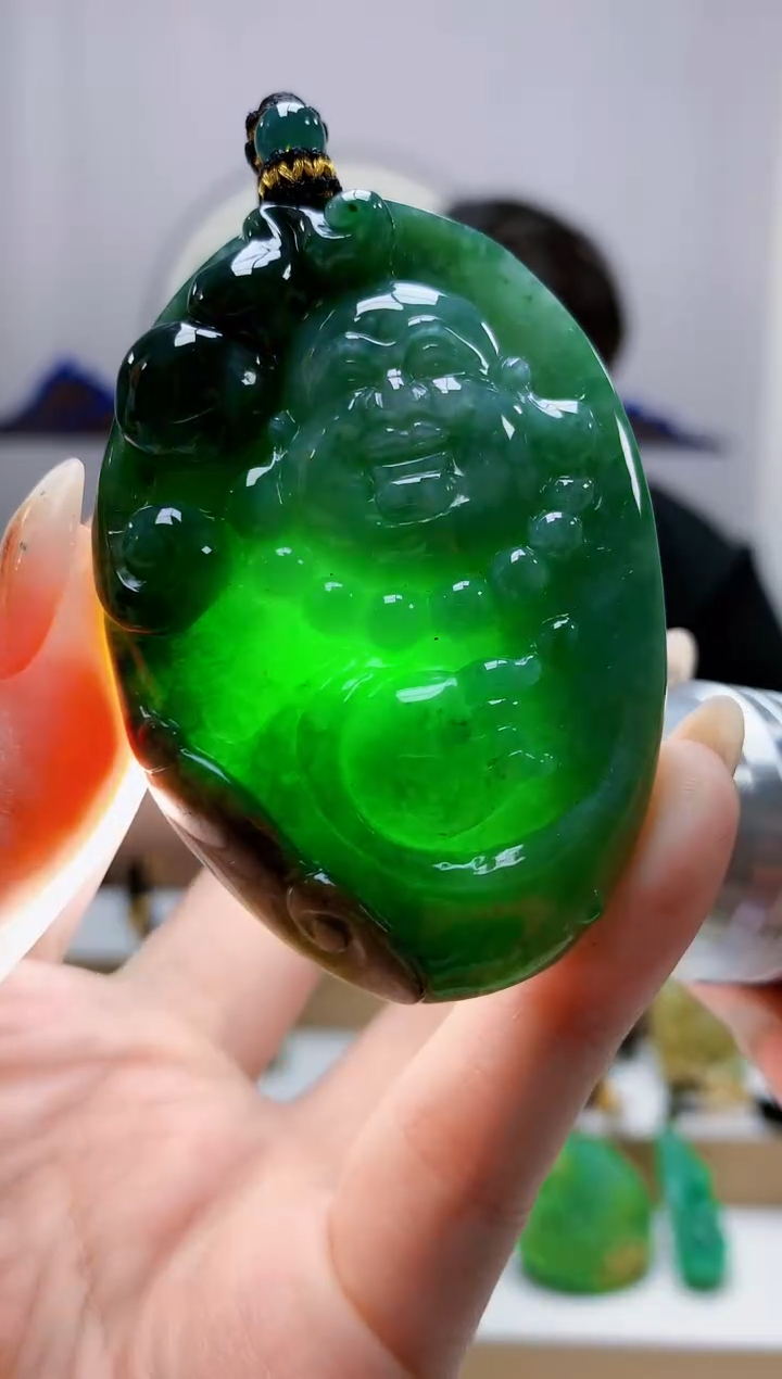 未镶嵌定制翡翠5060jw-毛货挂件66