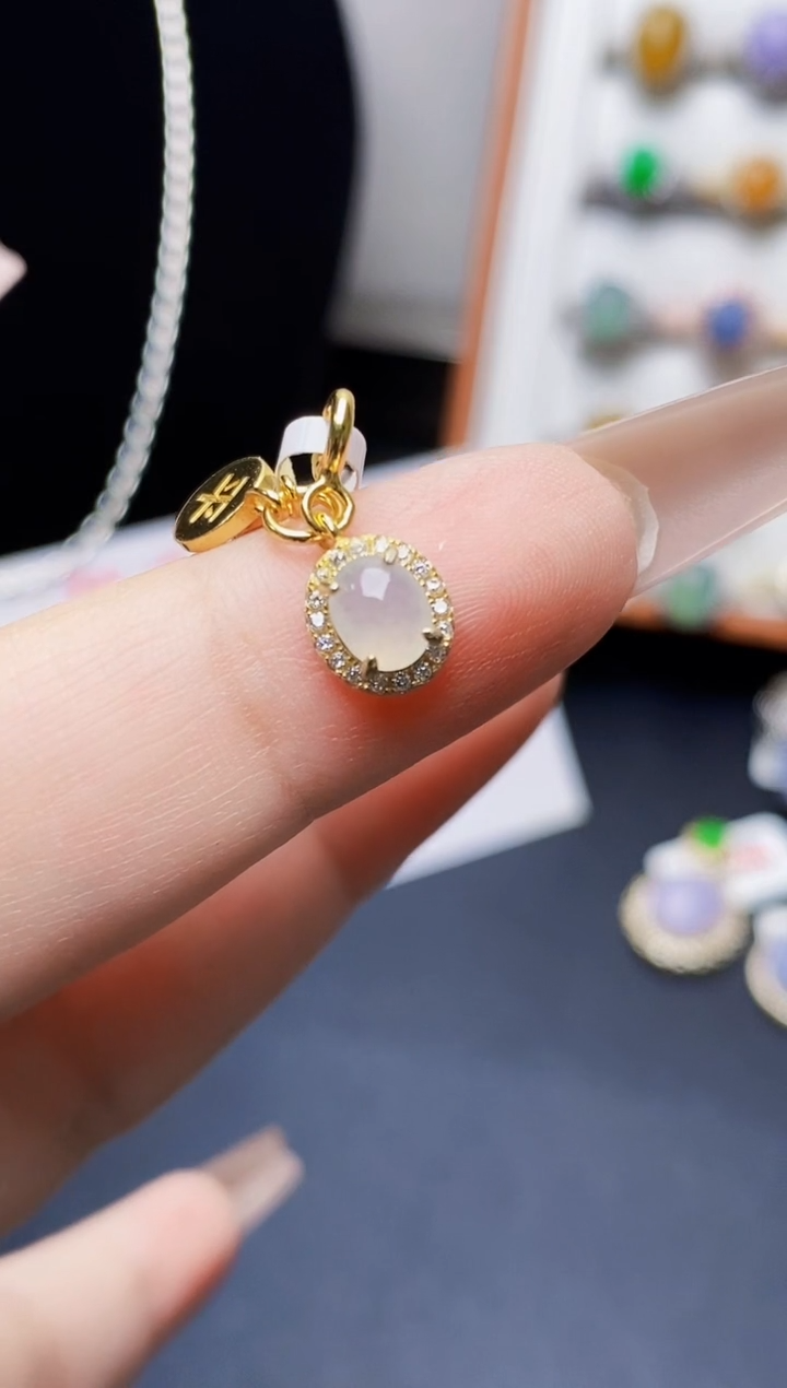 银S925镶嵌戒指翡翠0424