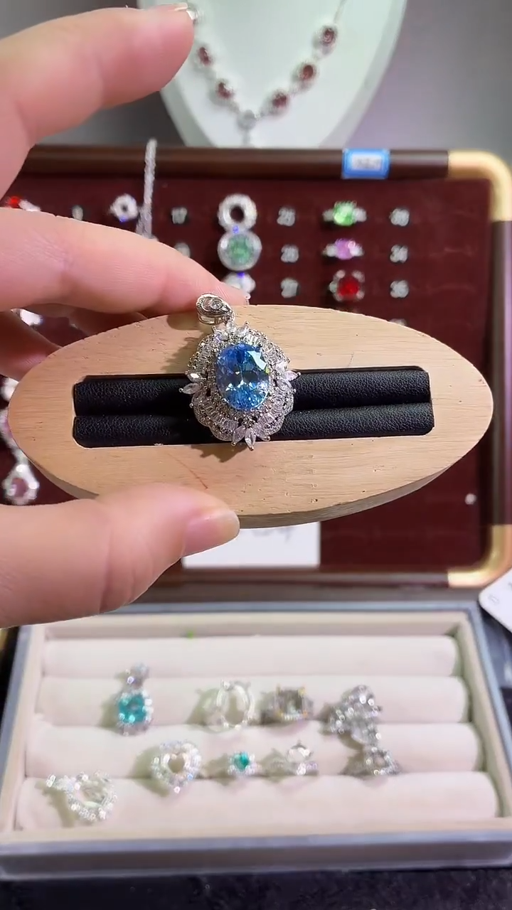 锆石铜合金30号 10*14蛋形【鸟巢】吊坠空托