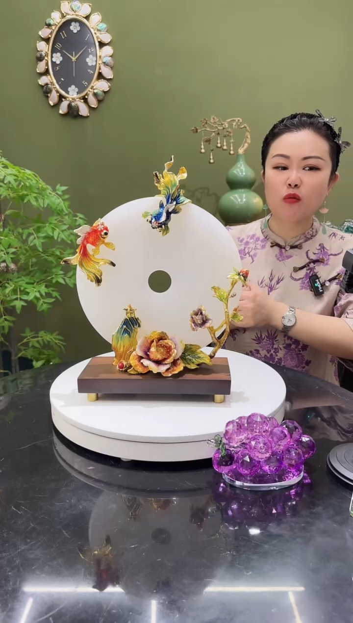 玉天然玉石。金玉满堂平安扣