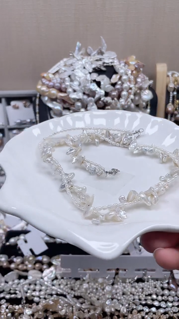 未镶嵌项链淡水珍珠【纯恬饰品】