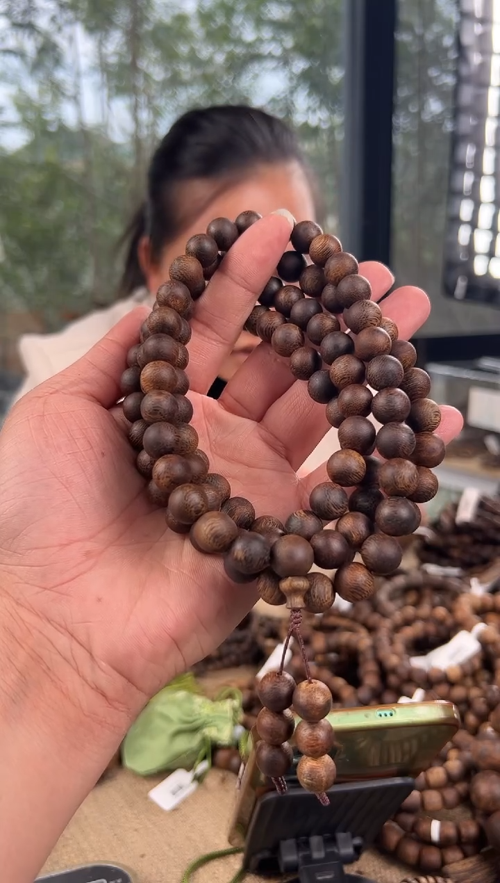 【闪购商品】沉香手串流油王11圆珠沉水浮保75克多样性发1