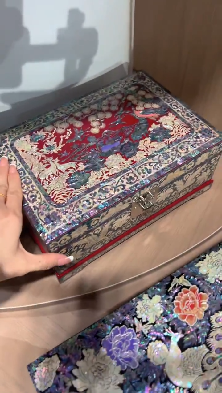 【闪购商品】鱼锁满贝底弘贝雅螺钿漆器文化馆 