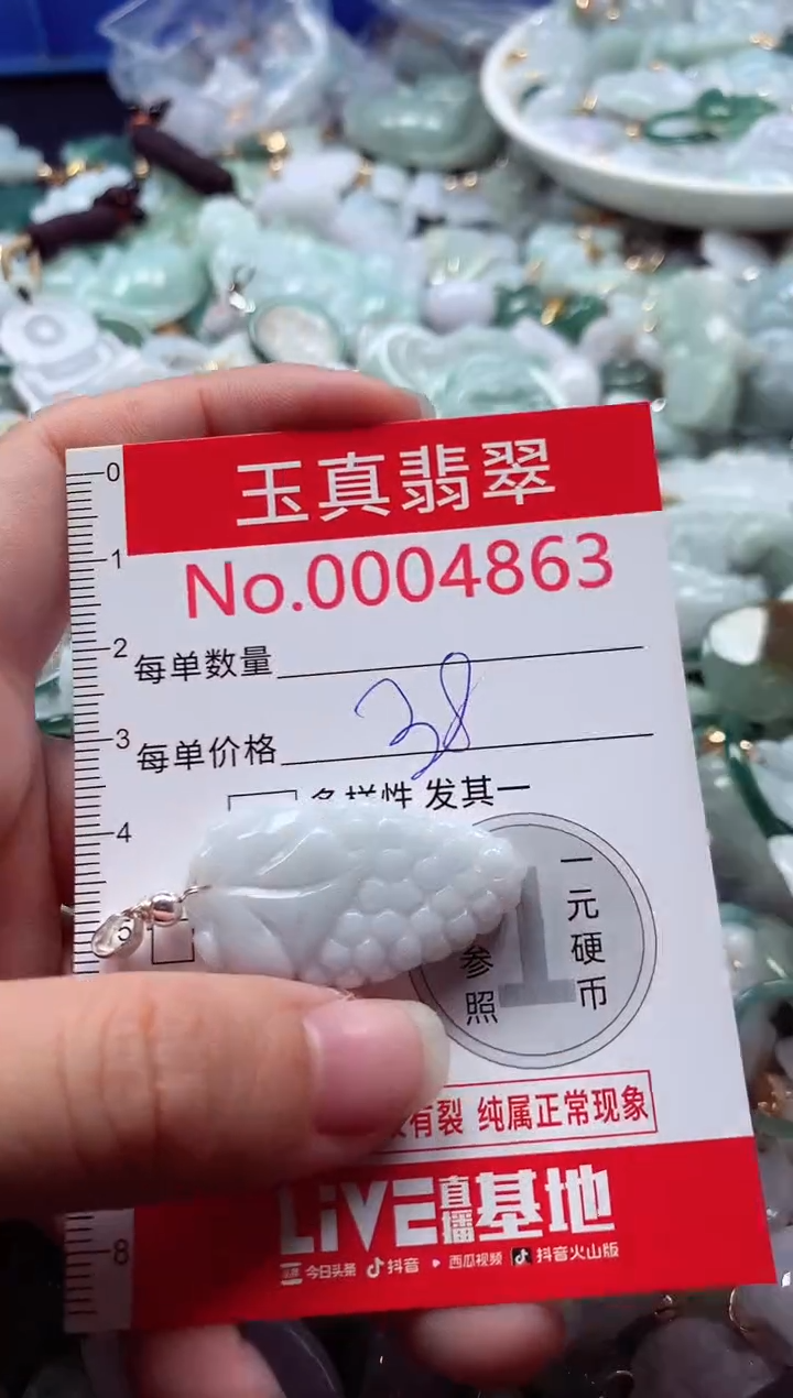 吊坠(不含链)未镶嵌翡翠4863