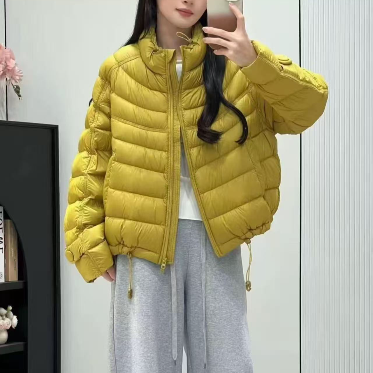 2558款 泡芙云感排骨羽绒服女2025新款宽松立领超好看外套