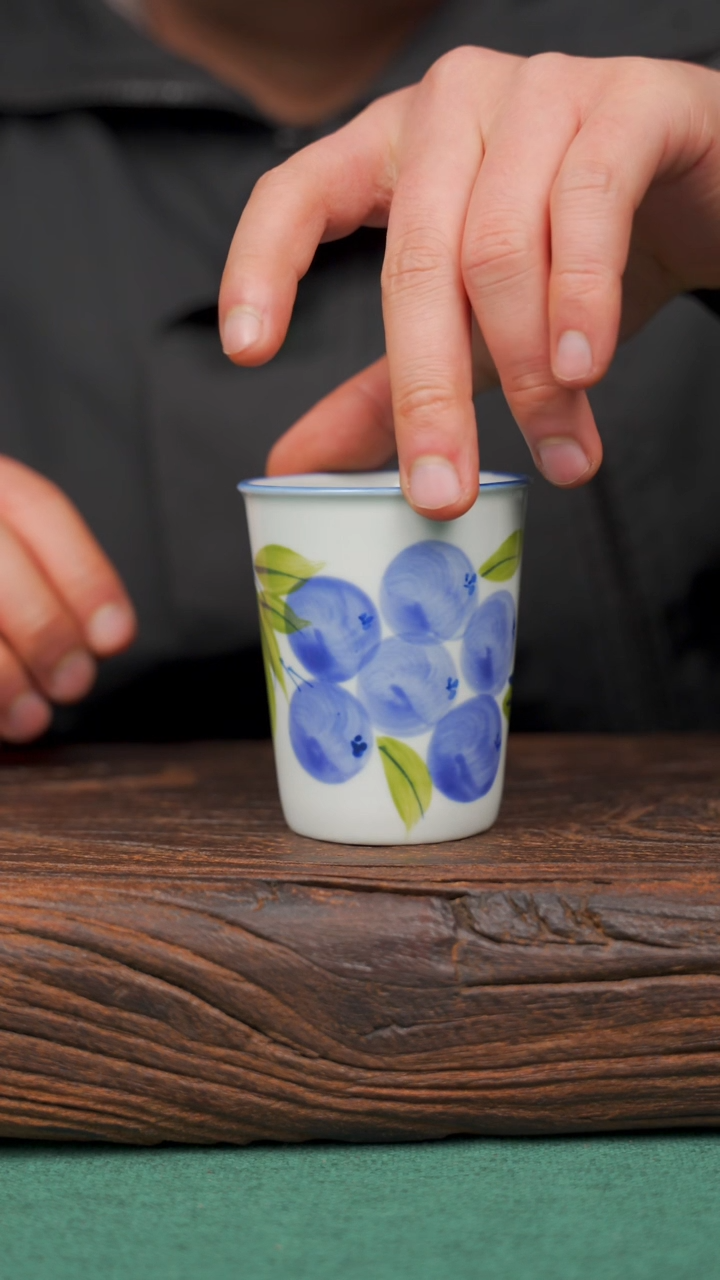 【闪购商品】瓷片20景德镇杯釉下手工手绘瓷器