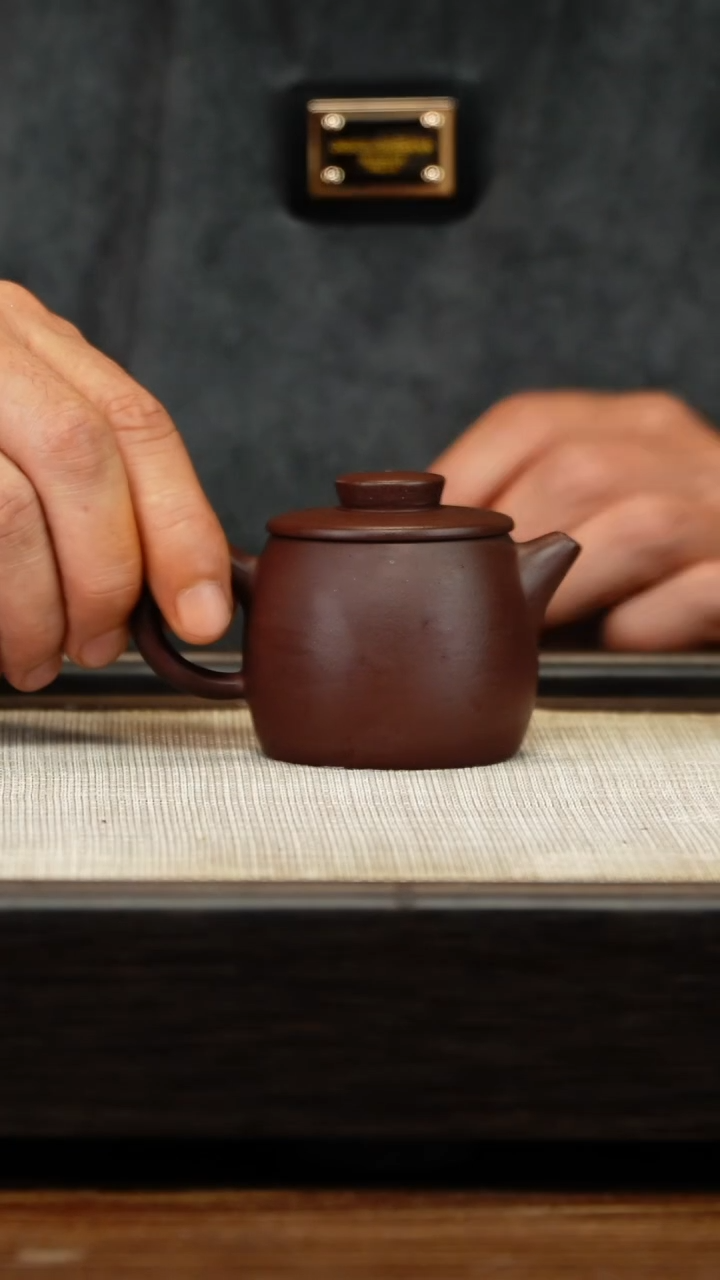 茶壶紫砂老紫泥小巨轮