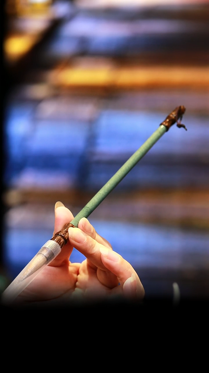 未镶嵌摆件翡翠毛笔