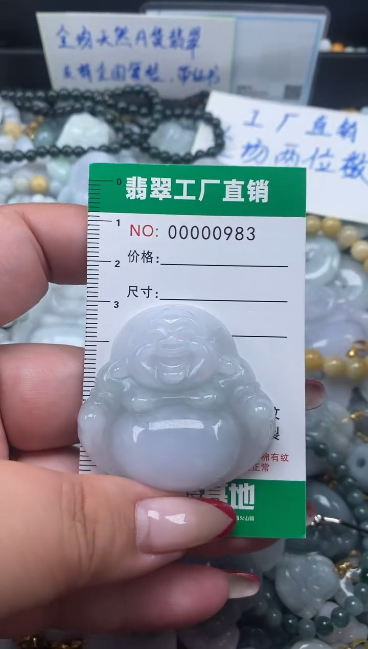 翡翠未镶嵌颈饰天然A货翡翠0983