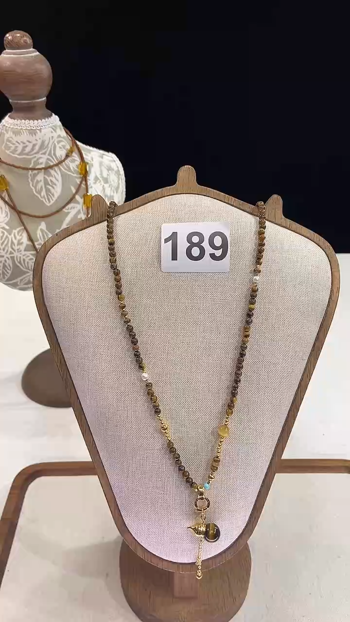 项链钛钢淡水珍珠189
