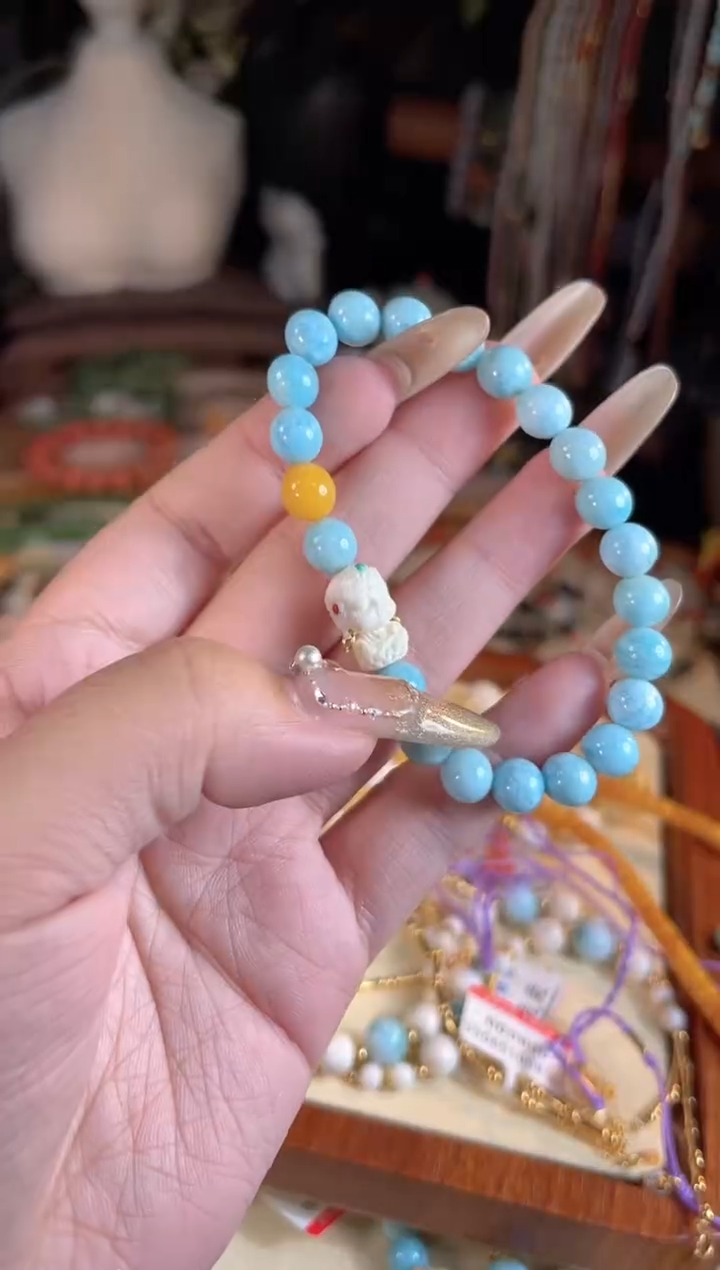 【闪购商品】针钠钙石（海纹石）手链未镶嵌多样性发货其一