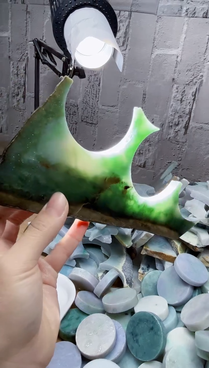 裸石翡翠天然翡翠A货古 南 106