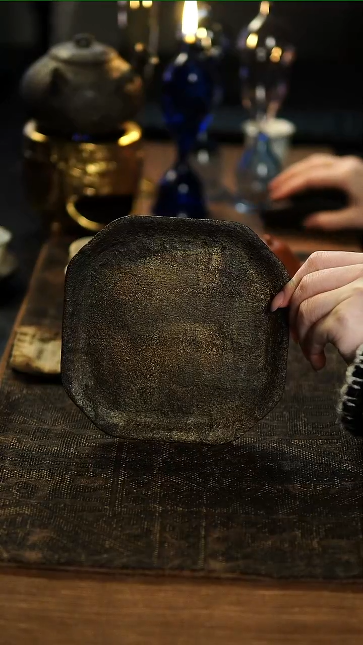 茶盏林间脱胎大漆壶承